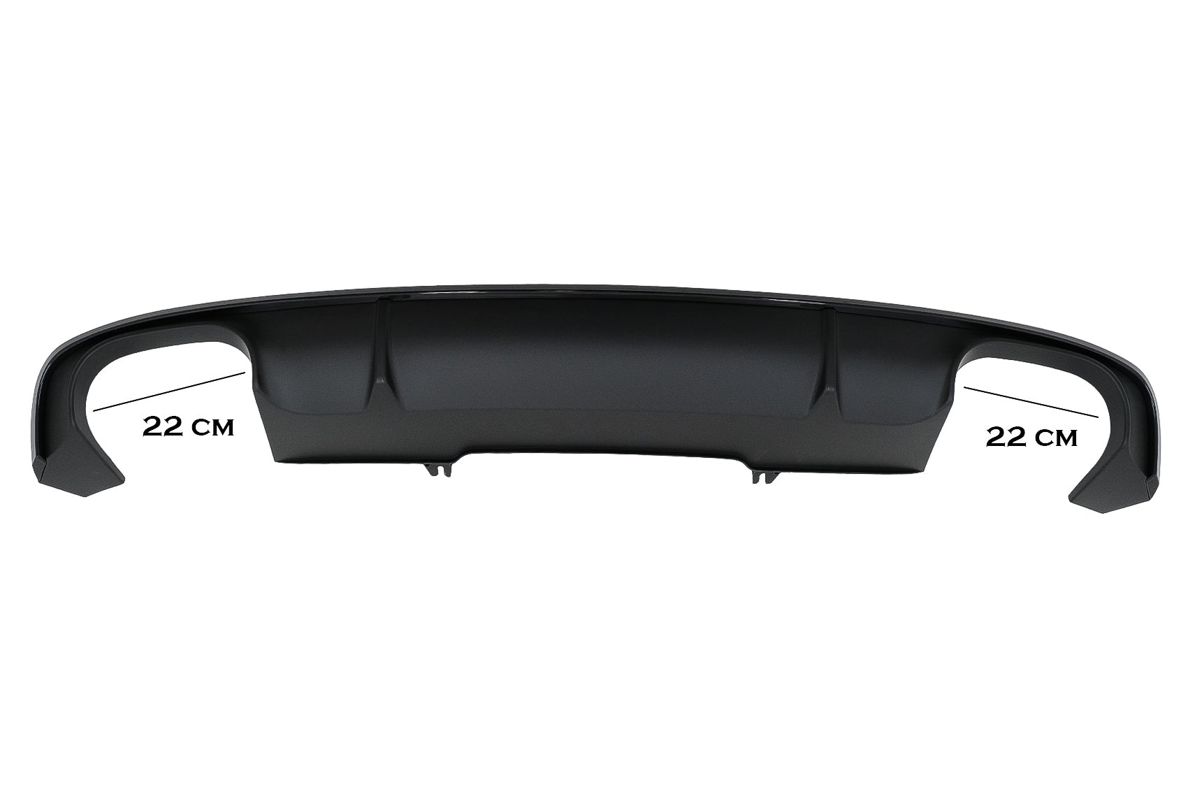Heckdiffusor für Audi A4 B9 8W Limousine Avant 16-18 Schwarz S4 Design Für S-Line CarPartsTuning