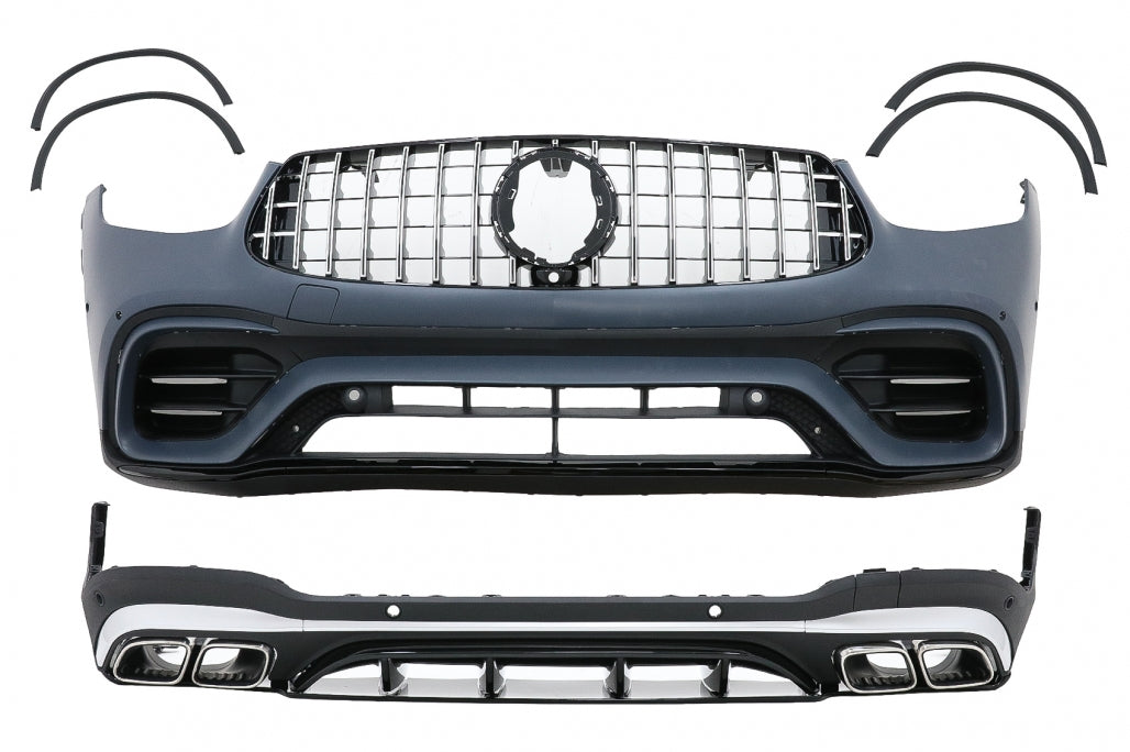 Bodykit für Mercedes GLC SUV Facelift X253 2020+ GLC63 Look Radkästen Gitter Tipps CarPartsTuning