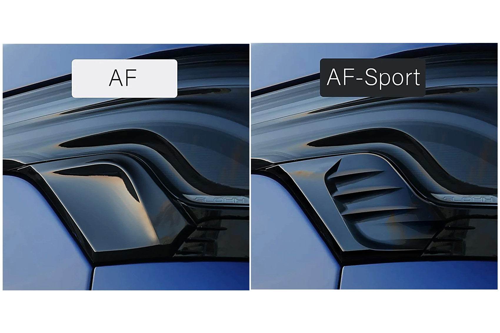 GL-5i GL-5X Rückleuchten Aerodynamische Finne AF-Sport Flaps Trim für Range Rover Sport L494 Schwarz CarPartsTuning