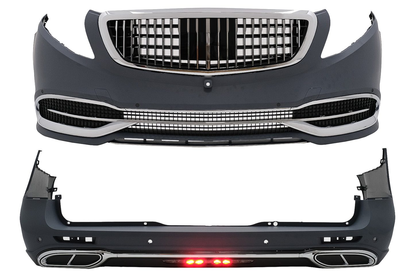 Bodykit Stoßstange für Mercedes V-Klasse W447 2014-03.2019 2020 Design Kühlergrill CarPartsTuning