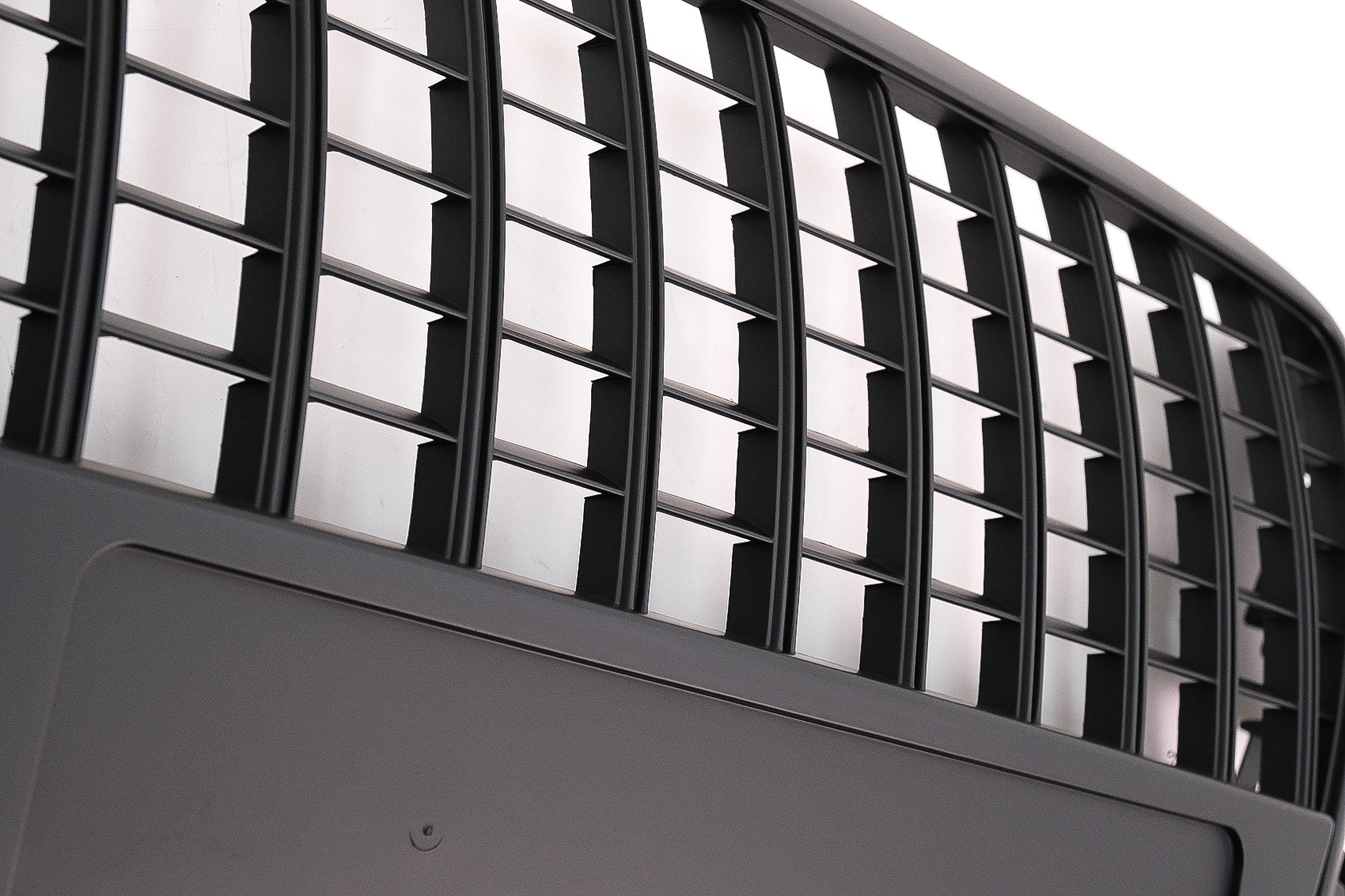 Kühlergrill Ohne Emblem Waben Gitter für Audi Q5 8R 2008-2011 Matt-schwarz CarPartsTuning
