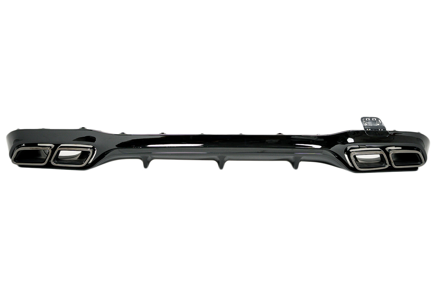 Stoßfänger Diffusor Schwarz Endrohre für Mercedes E-Klasse W213 Sport Line 16-19 E63 Design Night Package CarPartsTuning
