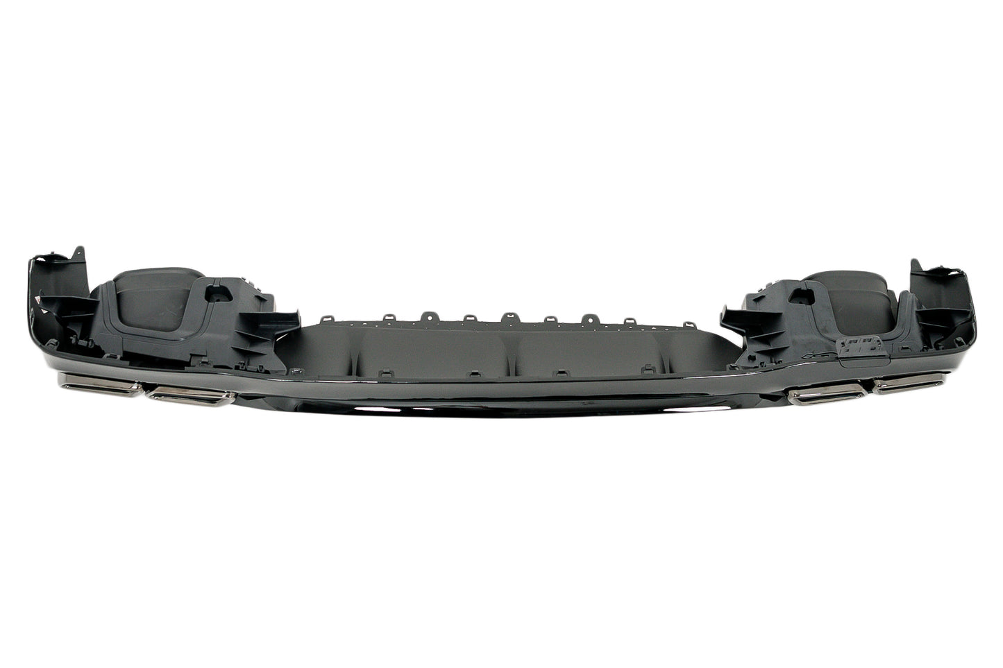 Stoßfänger Diffusor Schwarz Endrohre für Mercedes E-Klasse W213 Sport Line 16-19 E63 Design Night Package CarPartsTuning