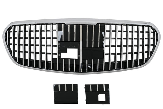 Kühlergrill Vertikalstreifen für Mercedes S-Klasse W223 2020+ Limousine Gitter CarPartsTuning