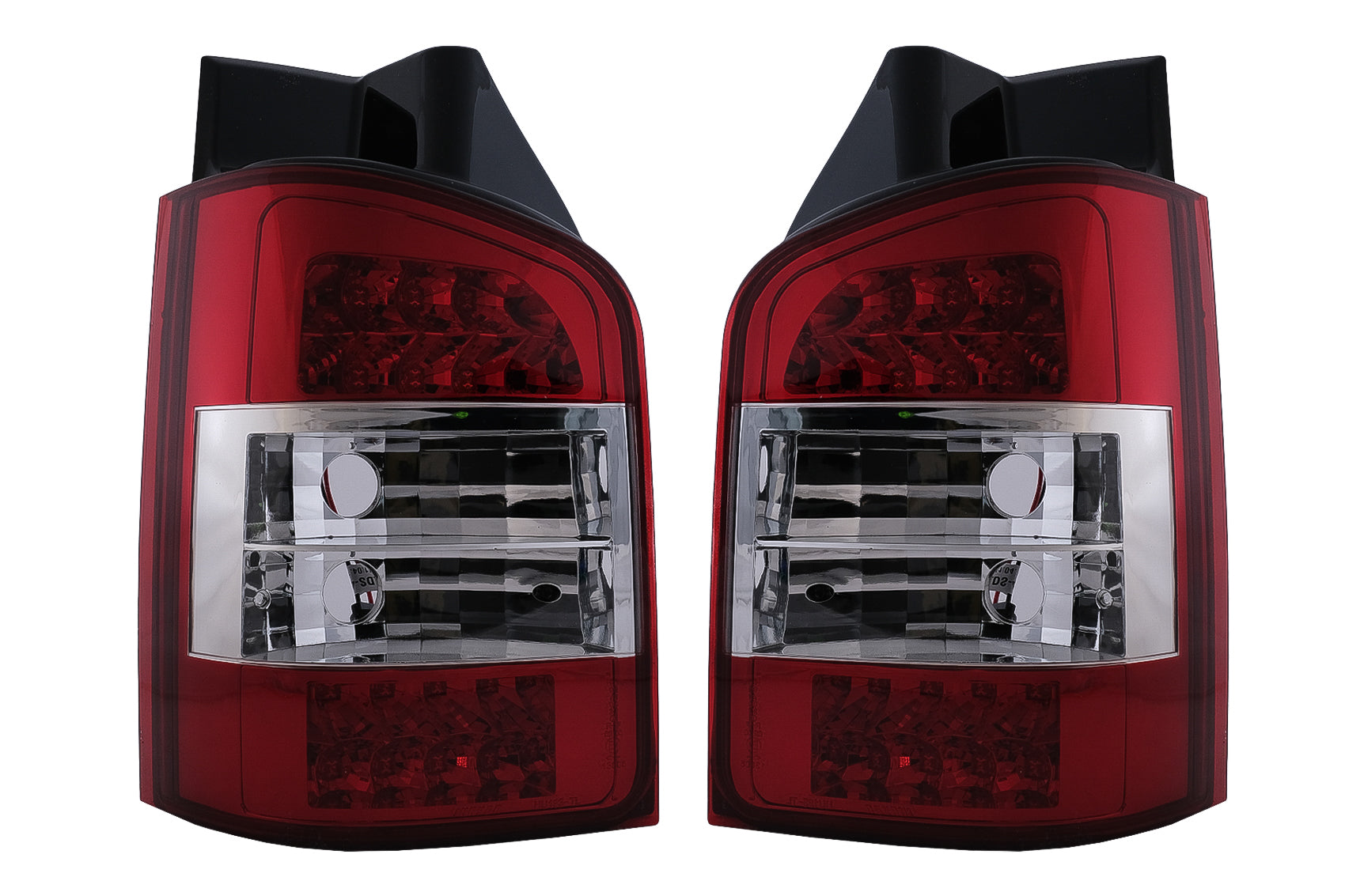 Rücklichter Voll LED Dynamic für VW Transporter V T5 03-09 Rot Weiß CarPartsTuning