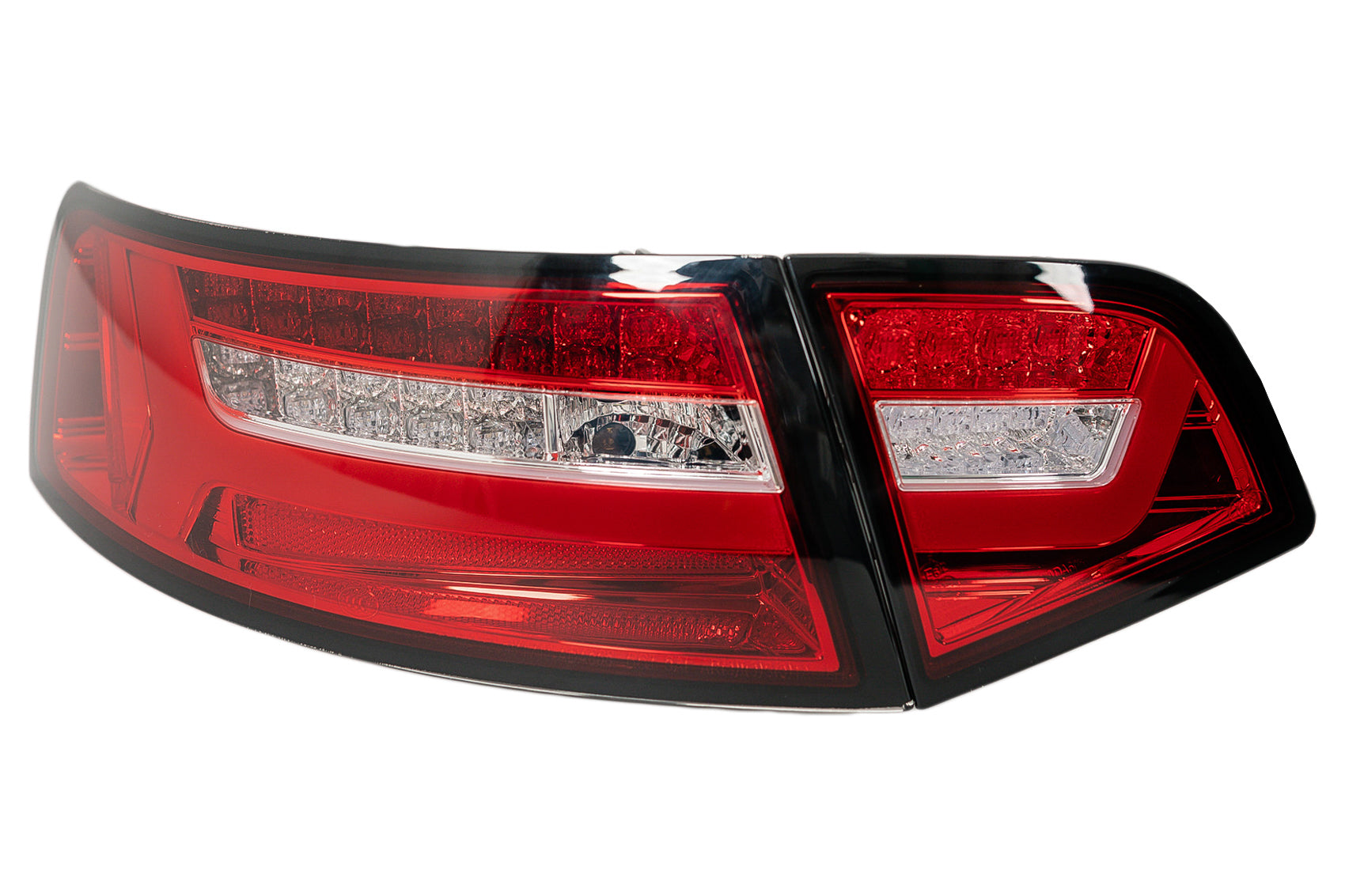 LED Rückleuchten für Audi A6 4F2 C6 Limousine 08-11 RotKlar MOPF Look Dynamisch CarPartsTuning