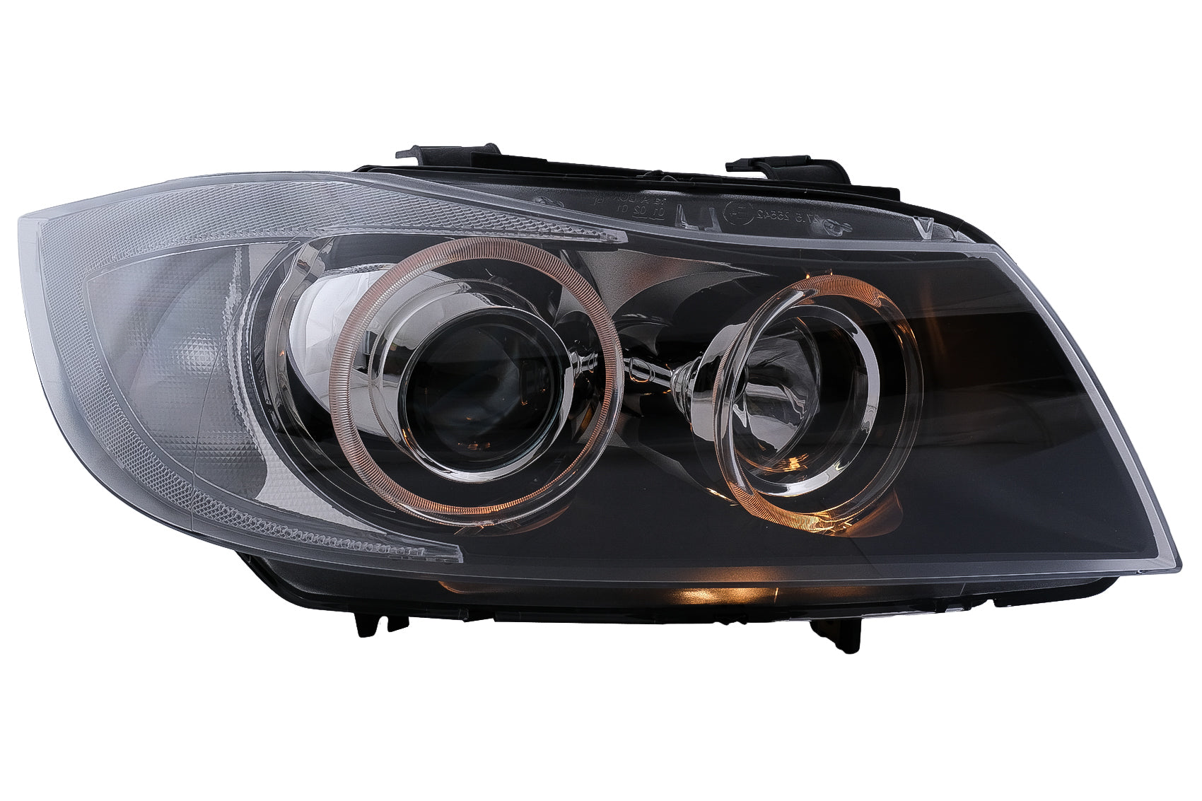RECHTE SEITE Angel Eyes Xenon-Scheinwerfer für BMW 3er E90 Limousine E91 Touring 03.2005-2008 Chorme CarPartsTuning
