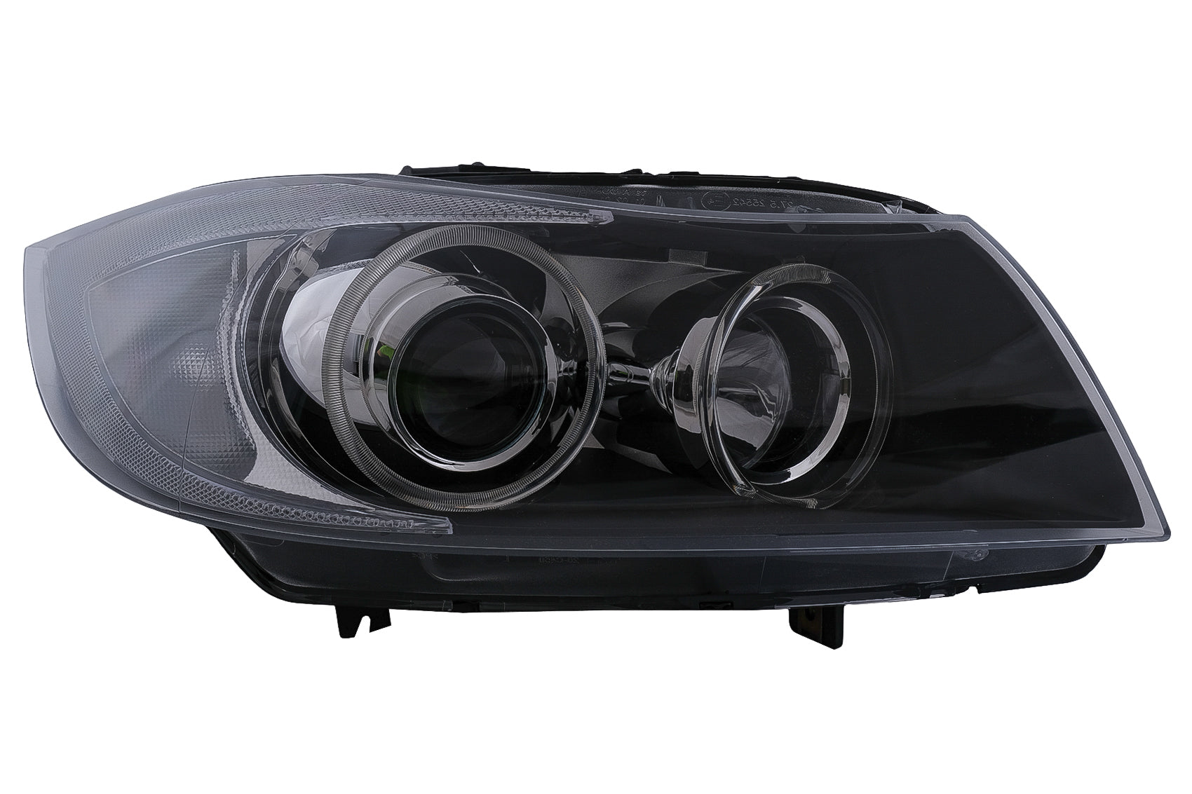 RECHTE SEITE Angel Eyes Xenon-Scheinwerfer für BMW 3er E90 Limousine E91 Touring 03.2005-2008 Chorme CarPartsTuning