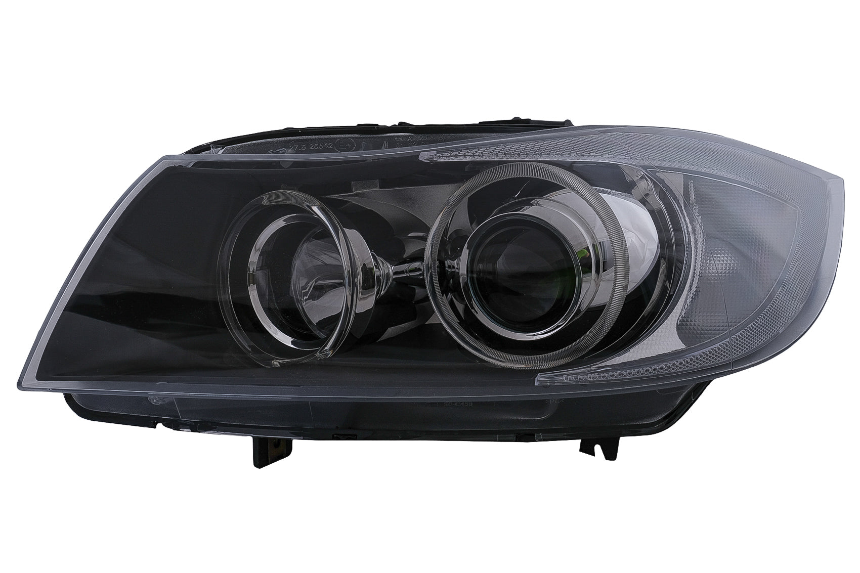 LINKE SEITE Angel Eyes Xenon-Scheinwerfer für BMW 3er E90 Limousine E91 Touring 03.2005-2008 Chrom CarPartsTuning