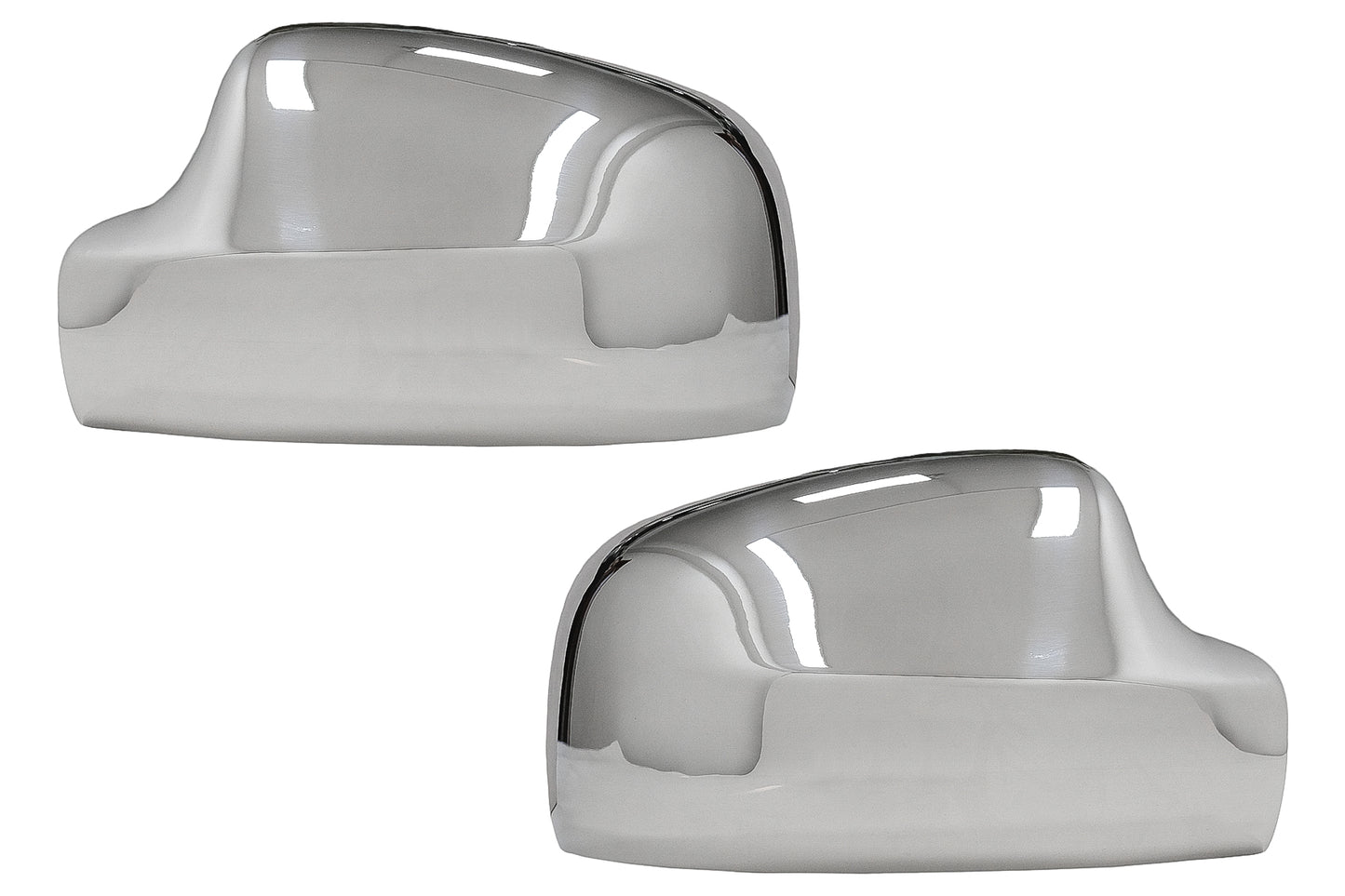 Spiegel Abdeckungen für Dacia Sandero Stepway 2010-2018 Edelstahl Chrom CarPartsTuning