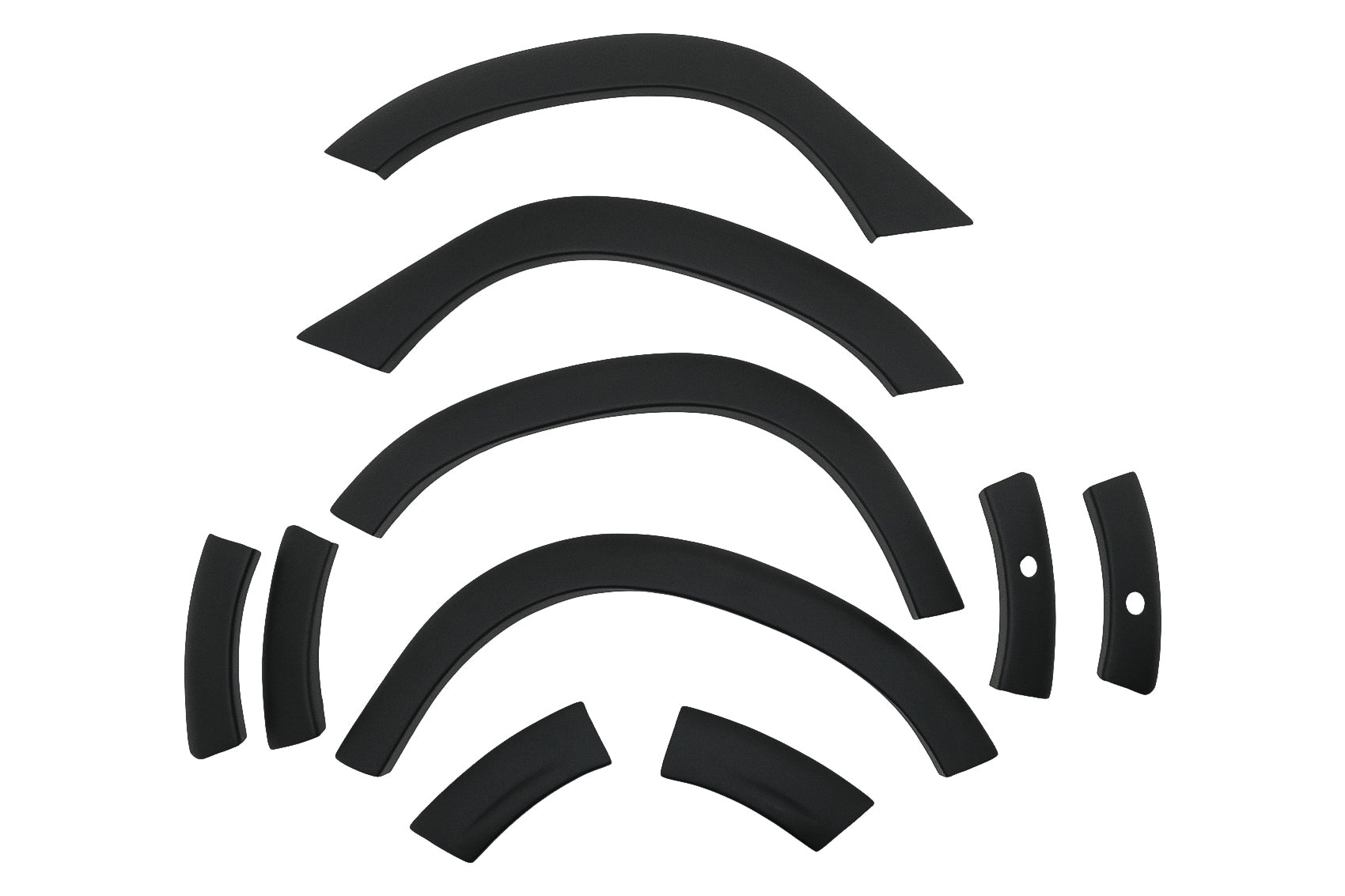 Kotflügelverbreiterungen Radläufe für Dacia Duster II 2018-2021 PDC CarPartsTuning