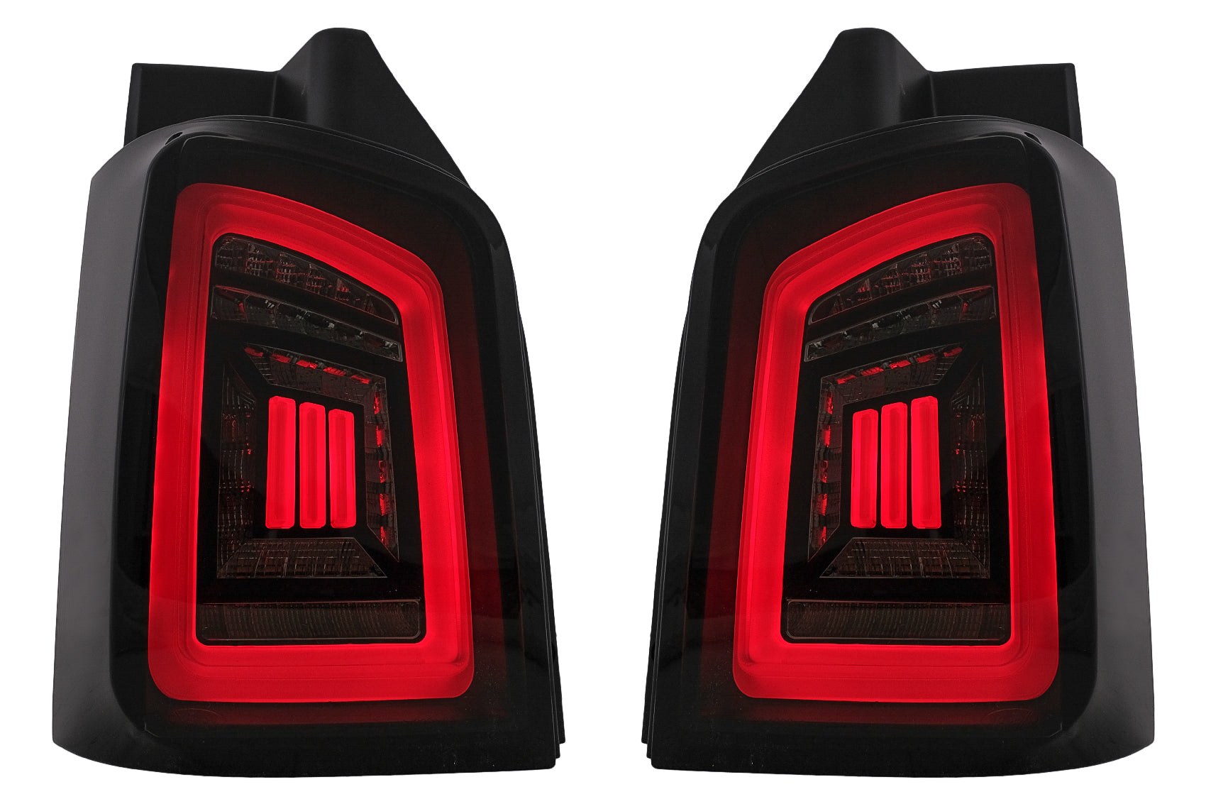 Rücklichter Voll LED Dynamic für VW Transporter V T5 03-09 Rot Weiß CarPartsTuning