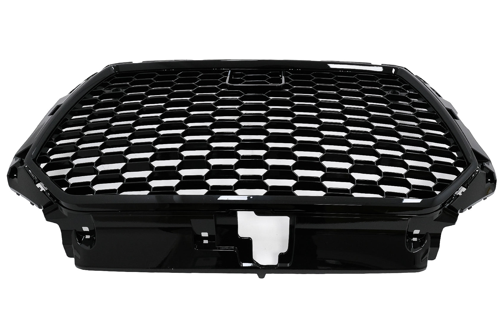Ohne Emblem Kühlergrill für Audi A3 8V Facelift 17-18 Glänzend Schwarz RS3 Look CarPartsTuning
