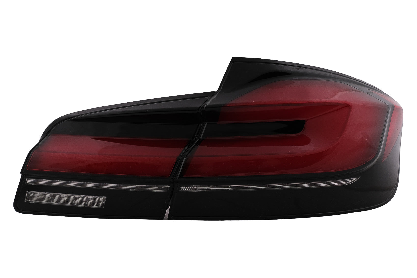 LED Rücklichter Rückleuchten für BMW 5er F10 Rot Schwarz Dynamisches Blinker LCI G30 Design CarPartsTuning