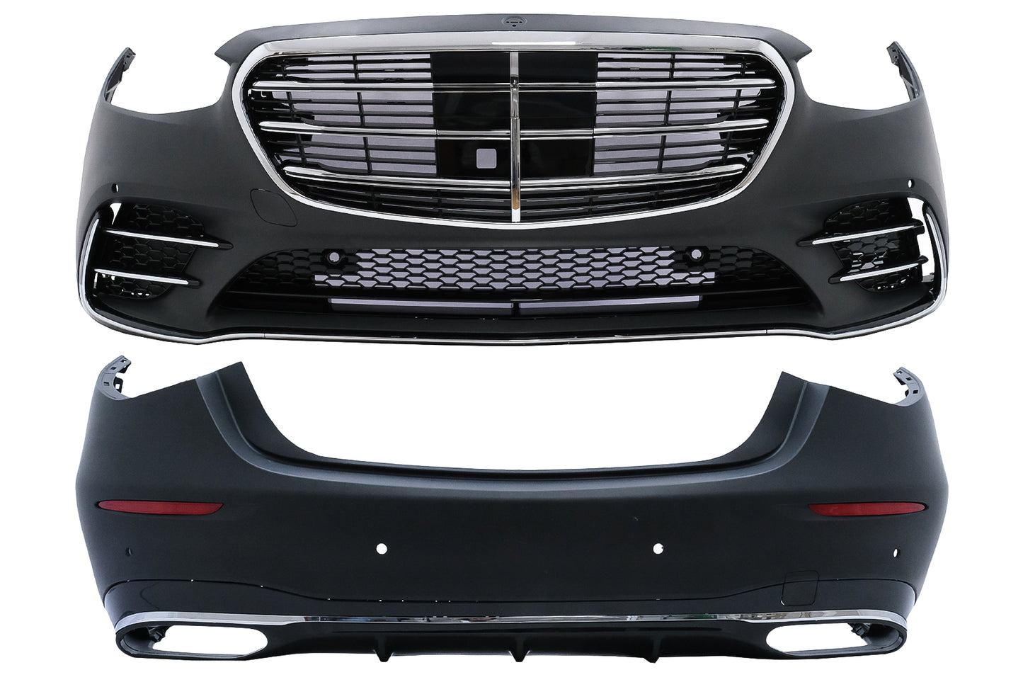 Umbau Bodykit für Mercedes S-Klasse W223 Limousine 2020+ S450 Design Stoßstange Kühlergrill CarPartsTuning