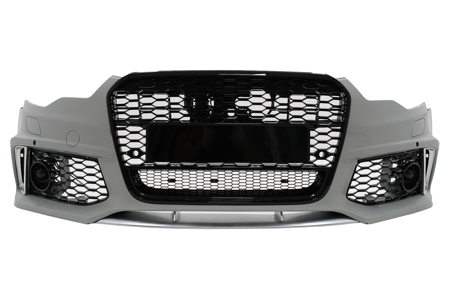 Stoßstange für Audi A6 C7 4G 2011-2015 Kühlergrill Wabengitter RS6 Design SRA PDC CarPartsTuning