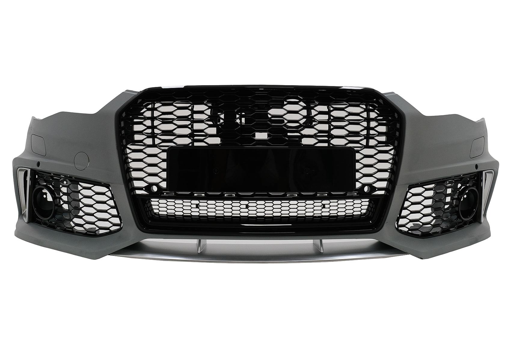 Stoßstange für Audi A6 C7 4G MOPF 2015-2018 RS6 Look Mit Kühlergrill Wabengitter CarPartsTuning