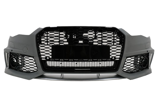 Stoßstange für Audi A6 C7 4G MOPF 2015-2018 RS6 Look Mit Kühlergrill Wabengitter CarPartsTuning