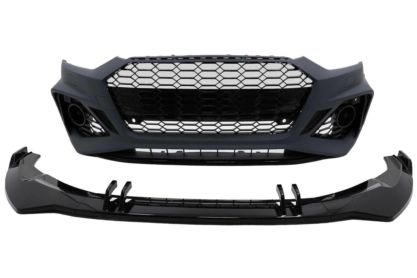 Stoßstange für Audi A5 F5 MOPF 2020+ Kühlergrill Unterlippe Racing Look PDC SRA CarPartsTuning
