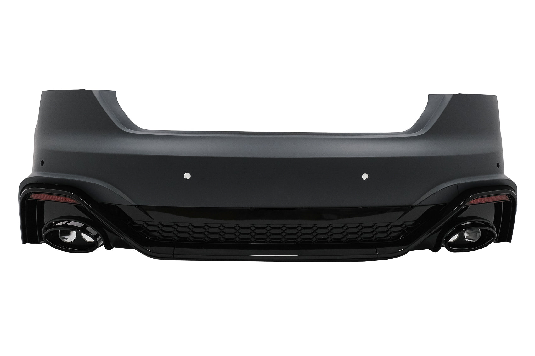 Stoßstange Auspuffspitzen Endrohre für Audi A5 F5 Facelift 2020+ Diffusor Racing Look CarPartsTuning