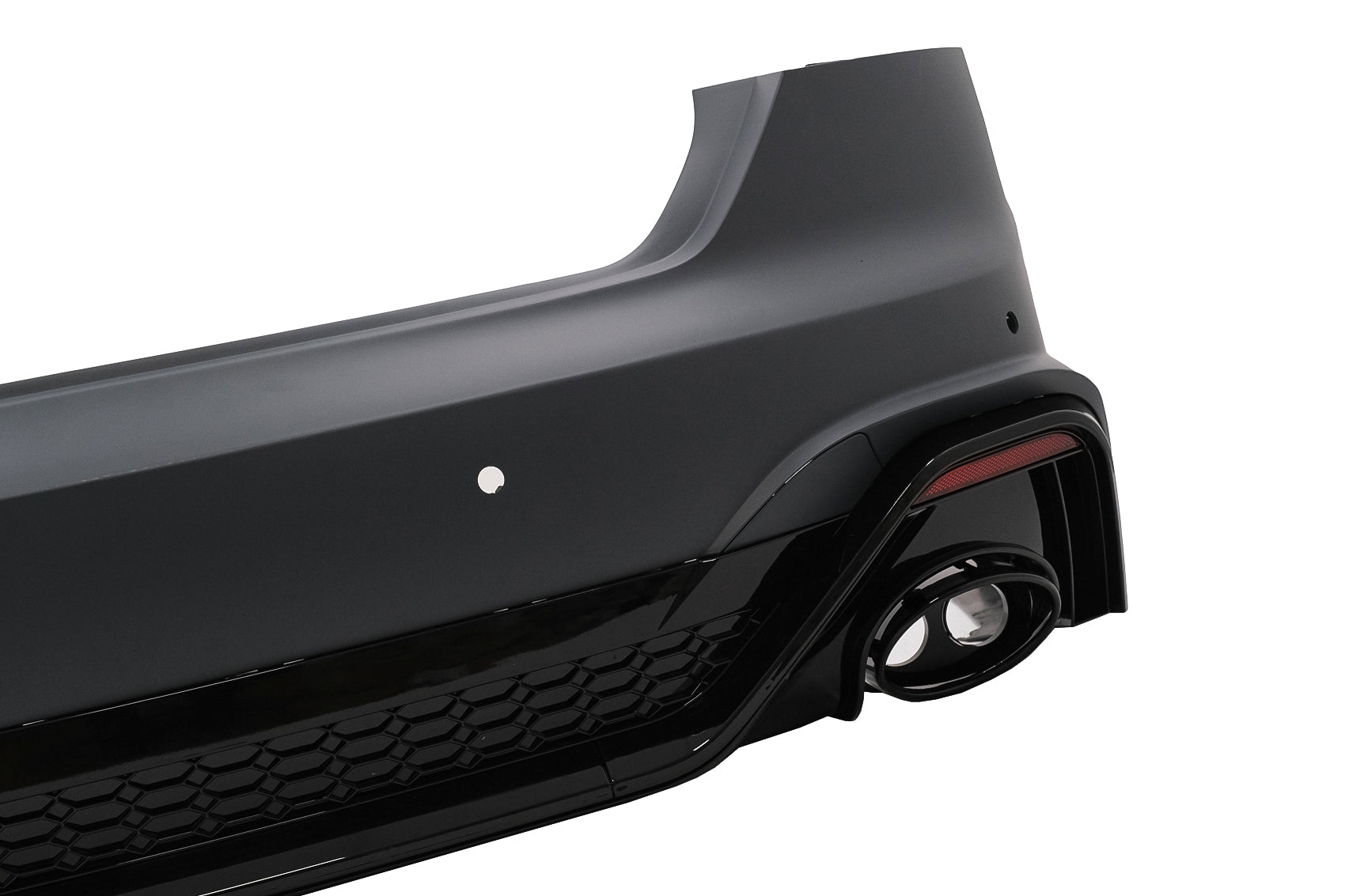 Stoßstange Auspuffspitzen Endrohre für Audi A5 F5 Facelift 2020+ Diffusor Racing Look CarPartsTuning