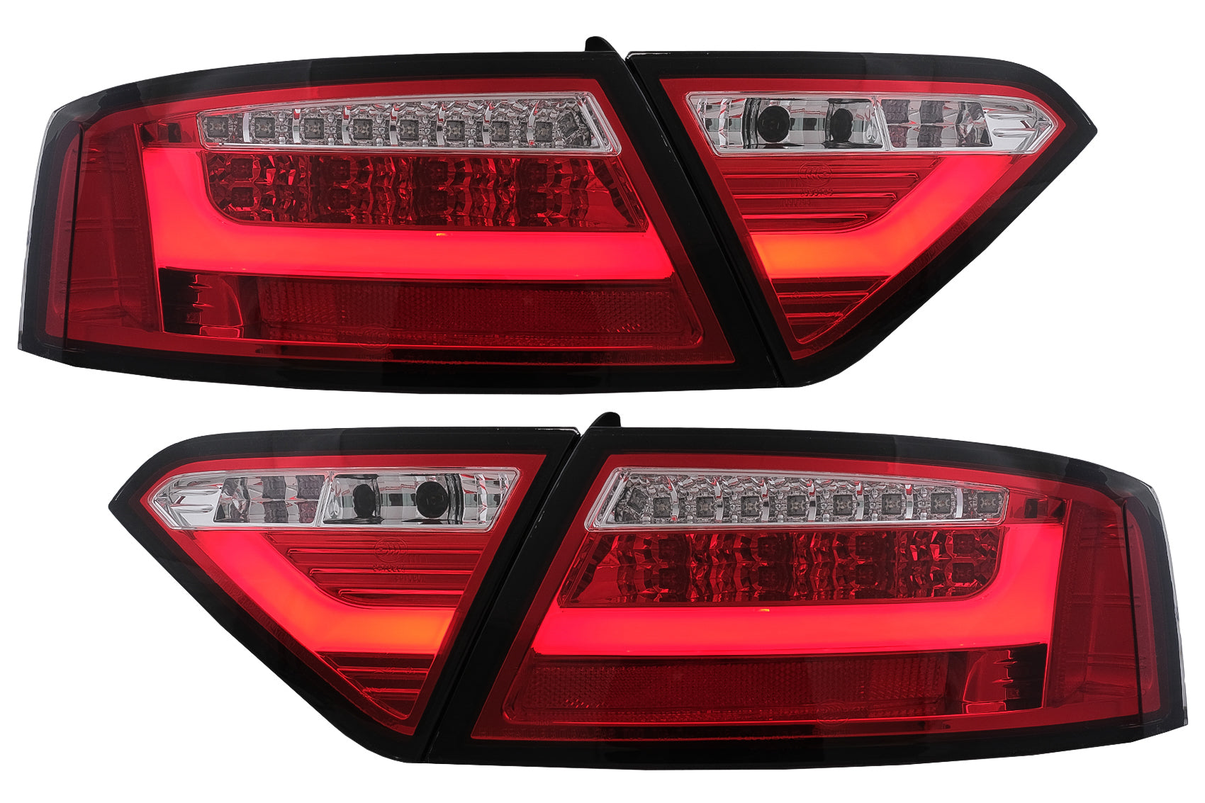 LED Rückleuchten für Audi A5 8T Coupe Cabrio Sportback 2007-2009 Rot Klar CarPartsTuning