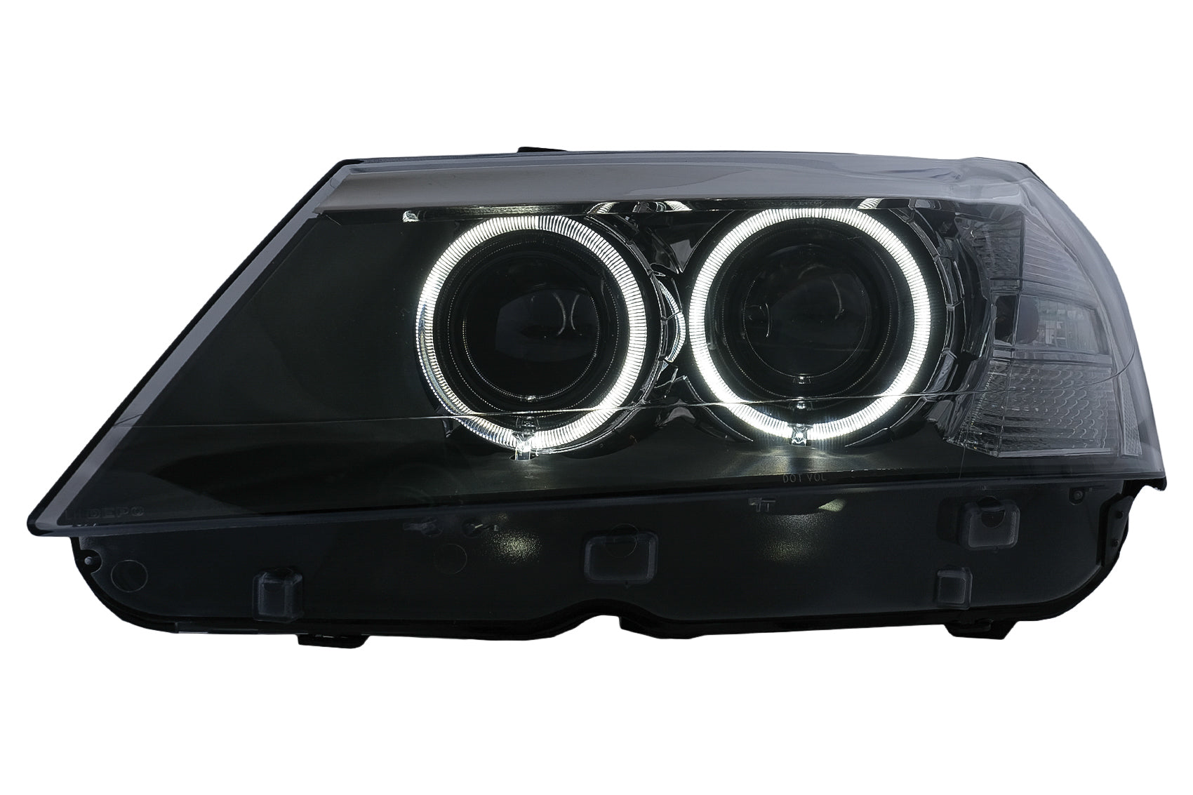 Angel Eyes LED-Scheinwerfer für BMW X3 F25 SUV 2010-07.2014 Schwarz CarPartsTuning