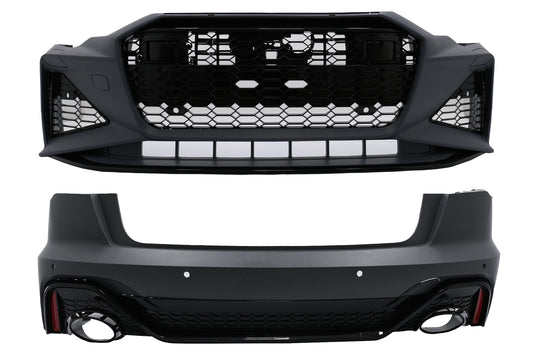 Bodykit für Audi A6 C8 4K Limousine 18-22 Racing Design Stoßstange Gitter Kühlergrill CarPartsTuning