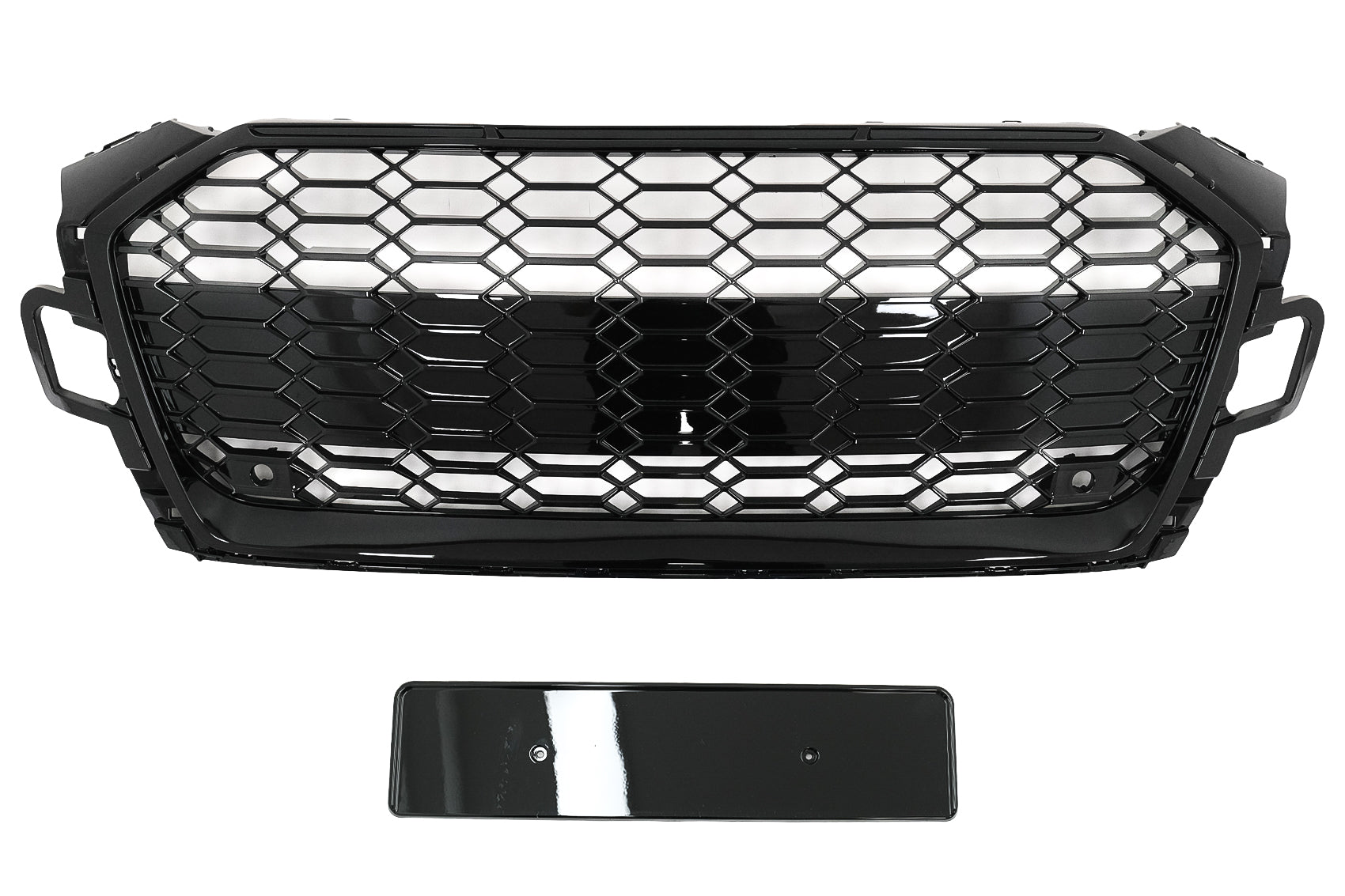 Frontgrill für Audi A5 F5 Facelift 19-Up Racing Look glänzend schwarz CarPartsTuning