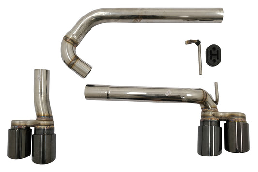 Doppel Doppelauspuffanlagen Schalldämpfer Tipps für BMW 3 F30 F31 11-18 M3 M Sport Look CarPartsTuning