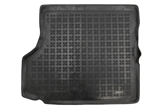 Gummi-Kofferraummatte Schwarz für SAAB 9-5 I 97-2009 Limousine Geruchlos 3 cm Erhöhter Rand Carpartstuning Austria