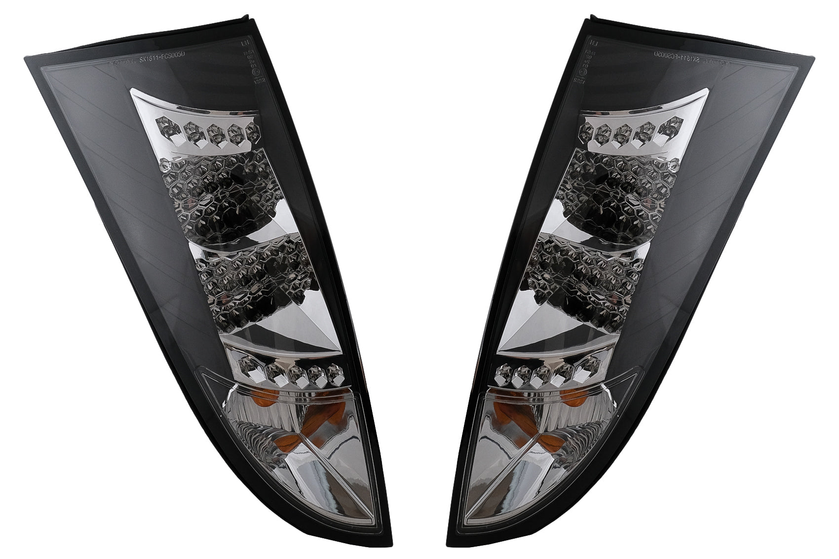 LED-Rückleuchten für Ford Focus MK1 Hatchback DAW DBW 1998-2004 Schwarz Carpartstuning Austria