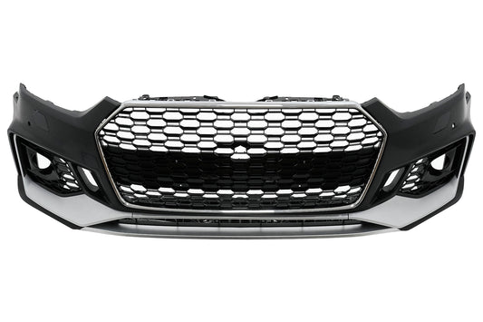 Frontstoßstange für Audi A5 F5 2017-2019 Quattro RS5 Look Bienenwabe Kühlergrill CarPartsTuning