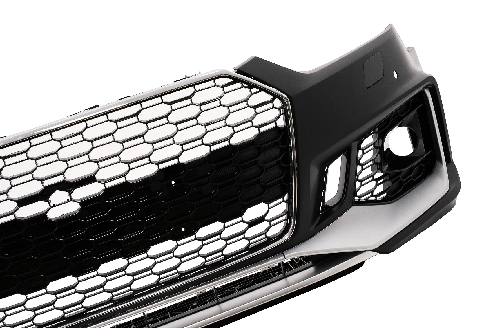 Frontstoßstange für Audi A5 F5 2017-2019 Quattro RS5 Look Bienenwabe Kühlergrill CarPartsTuning