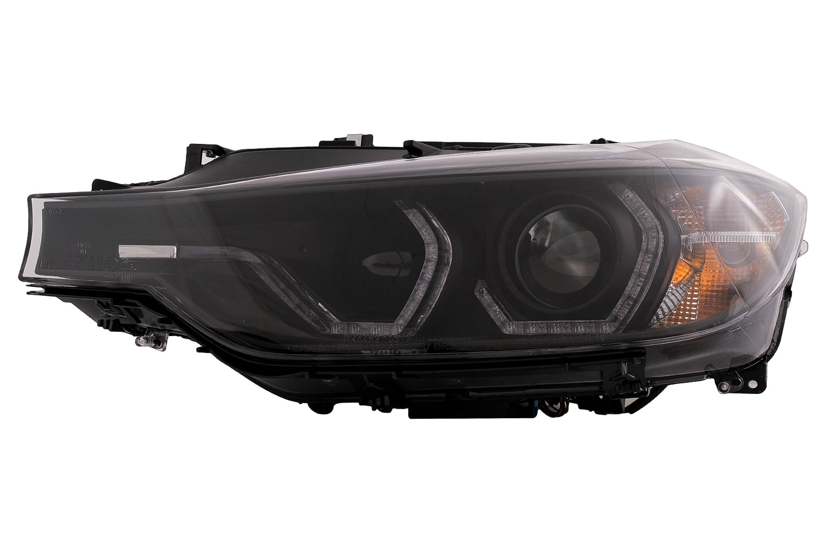 Angel Eyes Xenon-Scheinwerfer für BMW 3er F30 F31 Limousine Touring 10.2011-05.2015 Schwarz CarPartsTuning