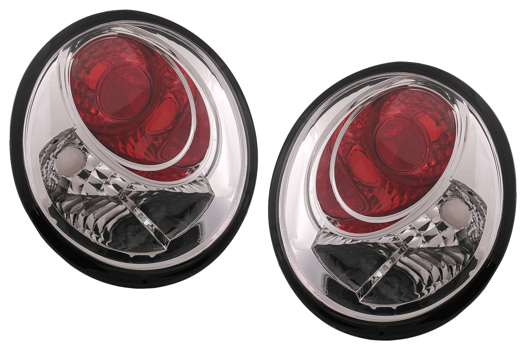 Halogen-Rückleuchten für VW New Beetle 10.1998-05.2005 Chrom Klare Linse CarPartsTuning