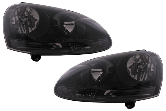 Scheinwerfer für VW Golf 5 V 10.2003-2009 Jetta 2005-2010 Alles schwarz CarPartsTuning