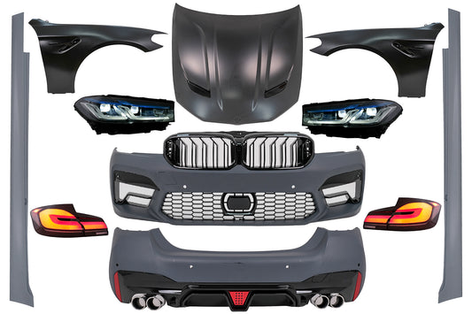 Bodykit Motorhaube für BMW 5er F10 10-17 Umbau auf G30 LCI M5 Design Kotflügel Carpartstuning Austria