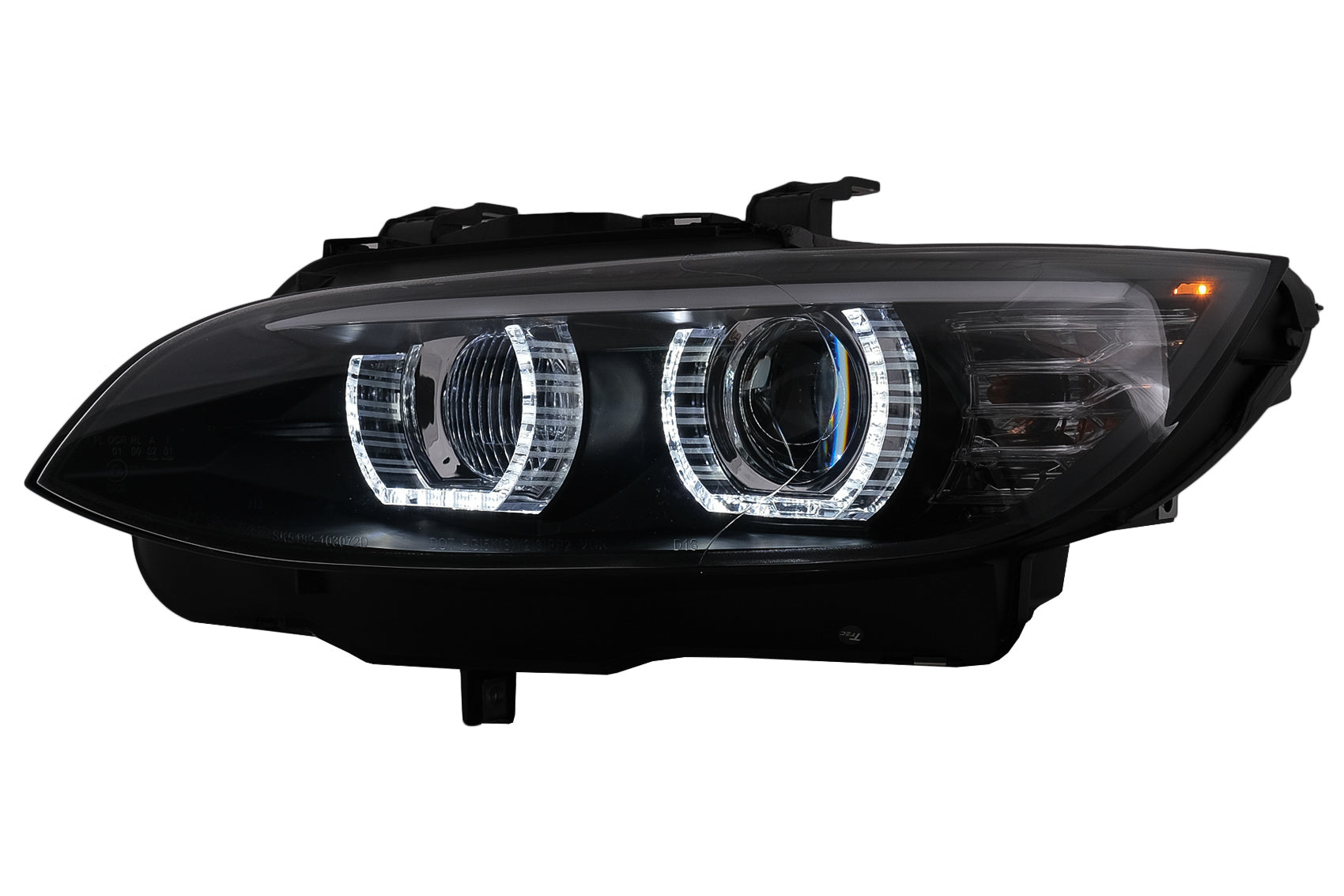 Scheinwerfer 3D LED Angel Eyes für BMW 3er E92 E93 2006-2010 U-Type HID CarPartsTuning