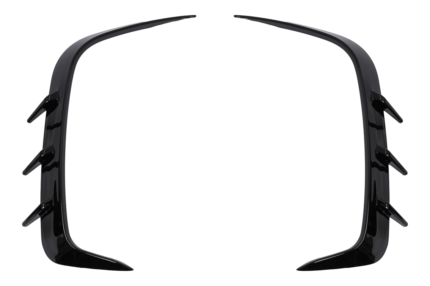 Stoßstange Flaps Side Seitenflügel für BMW 4er G22 Coupé 2020+ M Tech Schwarz Carpartstuning Austria