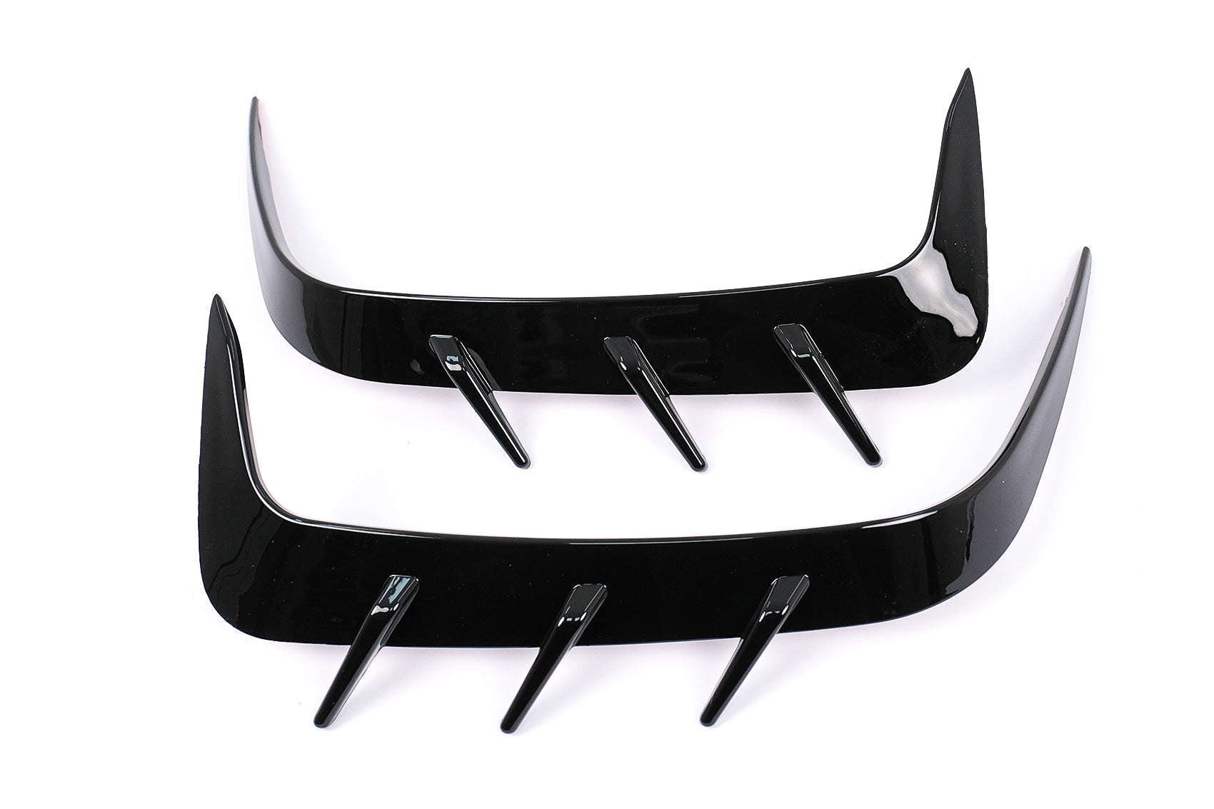 Stoßstange Flaps Side Seitenflügel für BMW 4er G22 Coupé 2020+ M Tech Schwarz Carpartstuning Austria