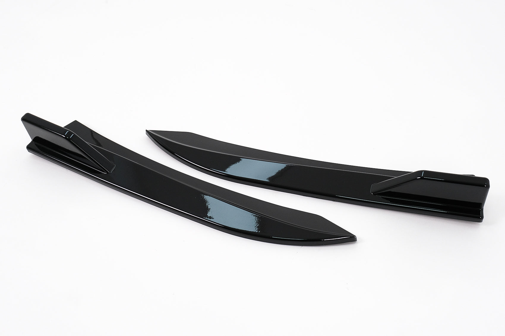 Heckstoßstangenklappen Seitenflossen Flics für BMW 3er F30 F31 11-19 glänzend schwarz Carpartstuning Austria