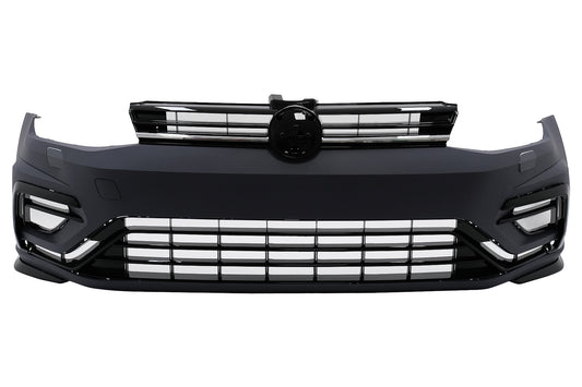 Stoßstange Kühlergrill für VW Golf VII 7 2013-2017 7.5 MOPF R-Line Design Bumper Grille CarPartsTuning