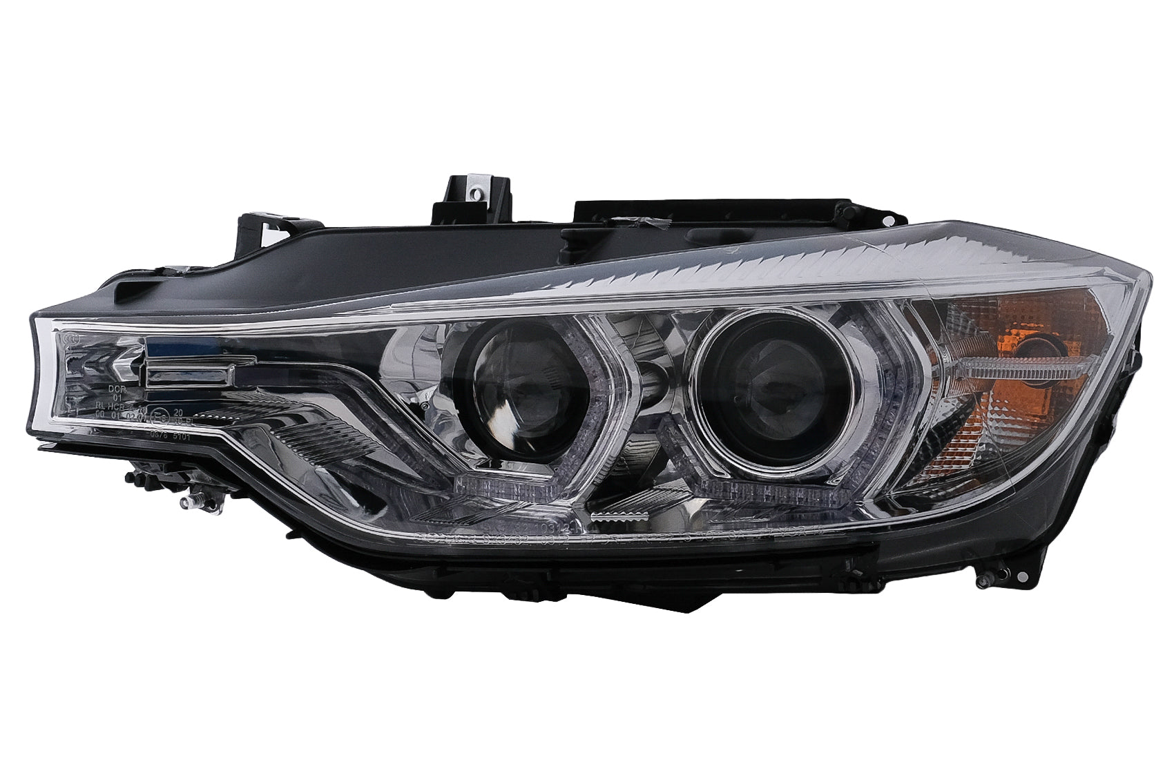 Angel Eyes Scheinwerfer LED DRL für BMW 3 F30 F31 Limousine Touring 10.11-05.15 Schwarz CarPartsTuning