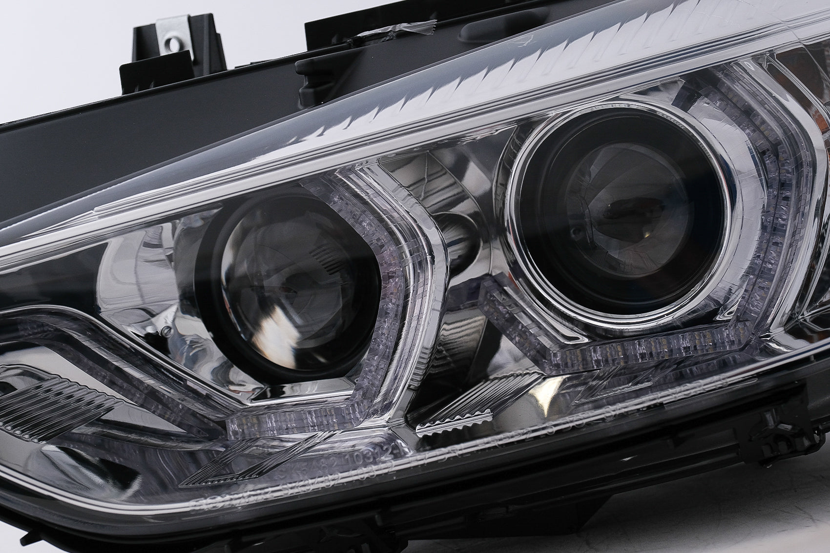 Angel Eyes Scheinwerfer LED DRL für BMW 3 F30 F31 Limousine Touring 10.11-05.15 Schwarz CarPartsTuning