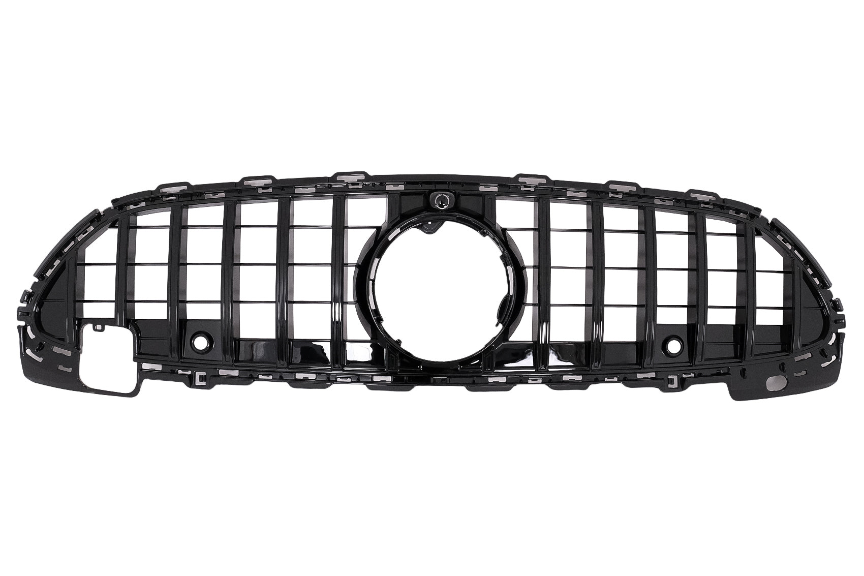 Kühlergrill für Mercedes C-Klasse W206 Limousine S206 T-Modell 2021+ GTR Design Schwarz PDC Carpartstuning Austria