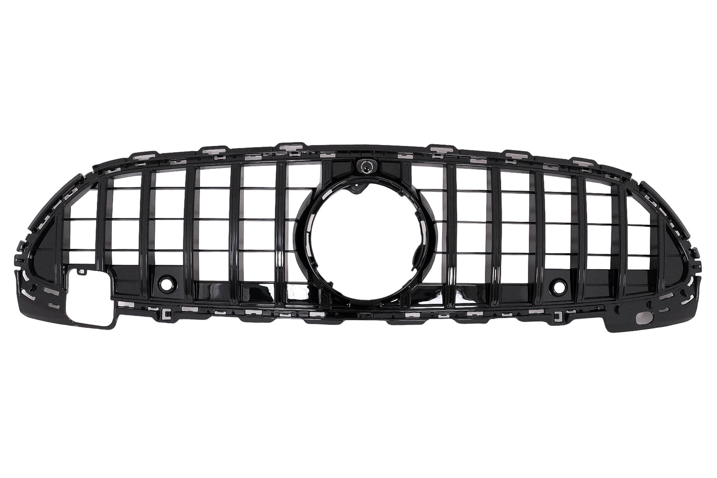 Kühlergrill für Mercedes C-Klasse W206 Limousine S206 T-Modell 2021+ GTR Design Schwarz PDC Carpartstuning Austria