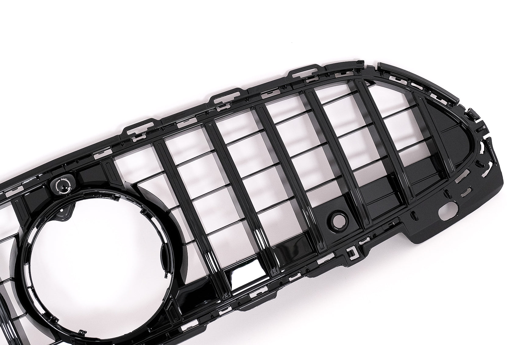 Kühlergrill für Mercedes C-Klasse W206 Limousine S206 T-Modell 2021+ GTR Design Schwarz PDC Carpartstuning Austria