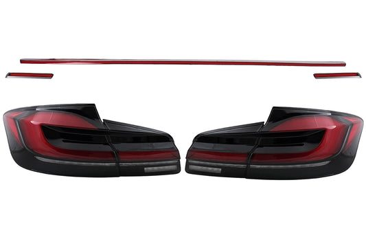 LED Rücklichter Rückleuchten für BMW 5er F10 Rot Schwarz Dynamisches Blinker LCI G30 Design Carpartstuning Austria