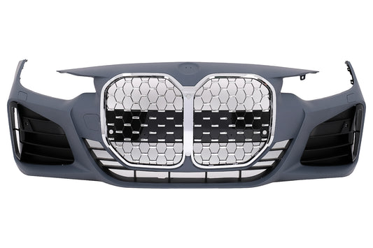 Stoßstange für BMW 4er F32 F33 F36 Coupe Cabrio Gran Coupe M4 Look Chrome Kühlergrill Carpartstuning Austria